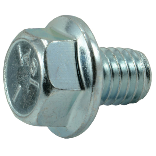 3/8"-16 x 1/2" Zinc Plated Grade 5 Steel Coarse Thread Hex Washer Head Serrated Flange Bolts