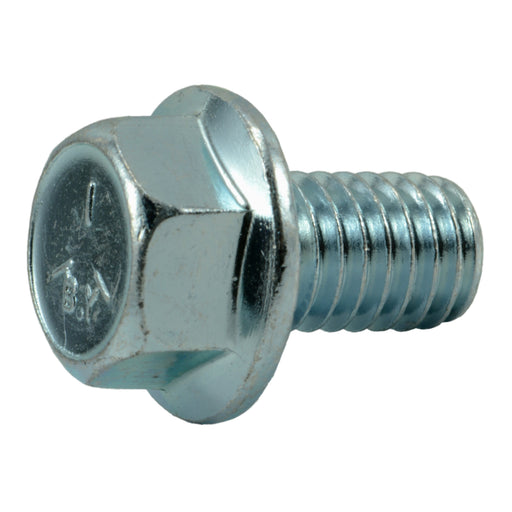 3/8"-16 x 5/8" Zinc Plated Grade 5 Steel Coarse Thread Hex Washer Head Serrated Flange Bolts