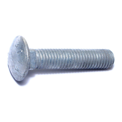 1/2"-13 x 2-1/2" Hot Dip Galvanized Grade 2 / A307 Steel Coarse Thread Carriage Bolts