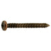 #8 x 1-1/2" Venetian  Bronze Plated Steel Phillips Pan Head Sheet Metal Screws