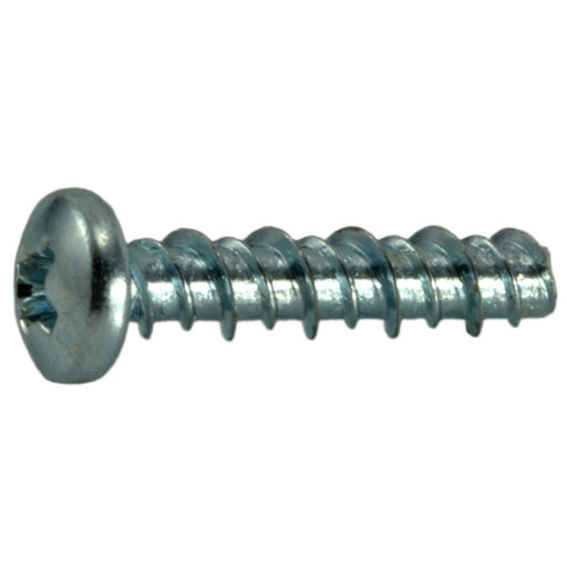 #4 x 1/2" Zinc Plated Steel Phillips Pan Head Hi-Lo Screws