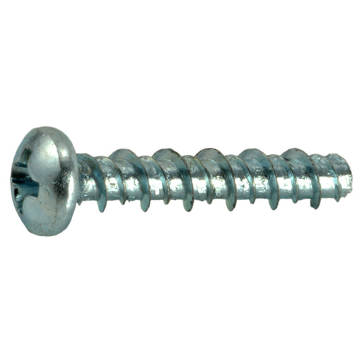 #6 x 3/4" Zinc Plated Steel Phillips Pan Head Hi-Lo Screws