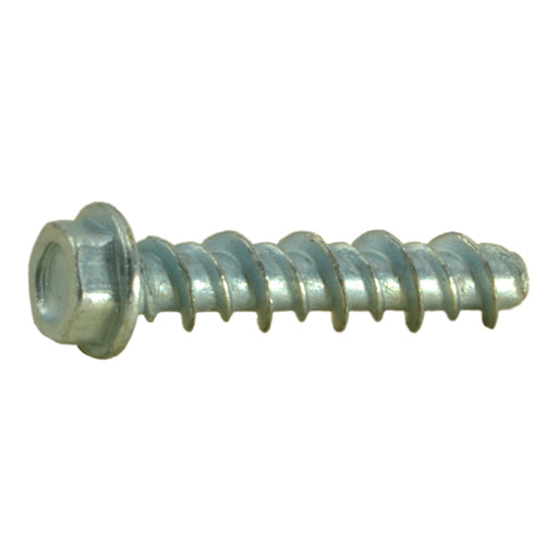 #4 x 1/2" Zinc Plated Steel Hex Head Hi-Lo Screws