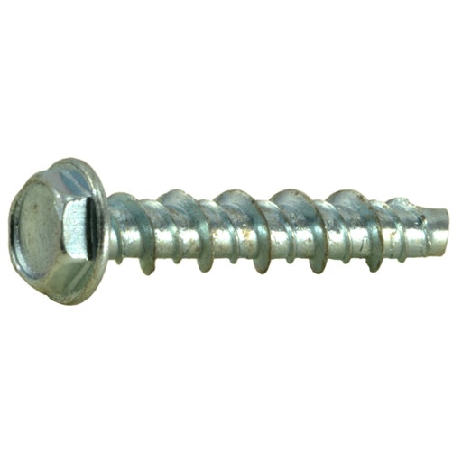 #6 x 3/4" Zinc Plated Steel Hex Head Hi-Lo Screws