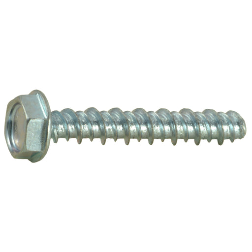 #8 x 1" Zinc Plated Steel Hex Head Hi-Lo Screws