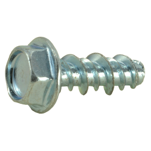 #10 x 1/2" Zinc Plated Steel Hex Head Hi-Lo Screws