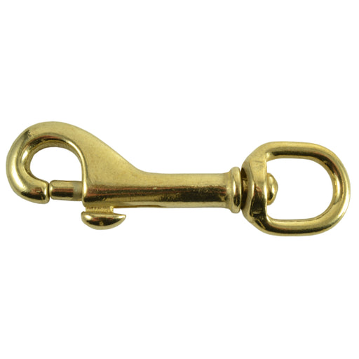 1/2" x 3" Brass Swivel Bolt Snap Hooks