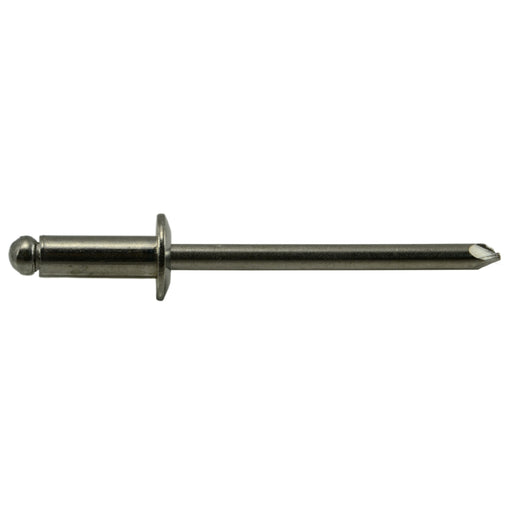 5/32" - 1/8" x 1/4" 18-8 Stainless Steel Dome Head Blind Pop Rivets