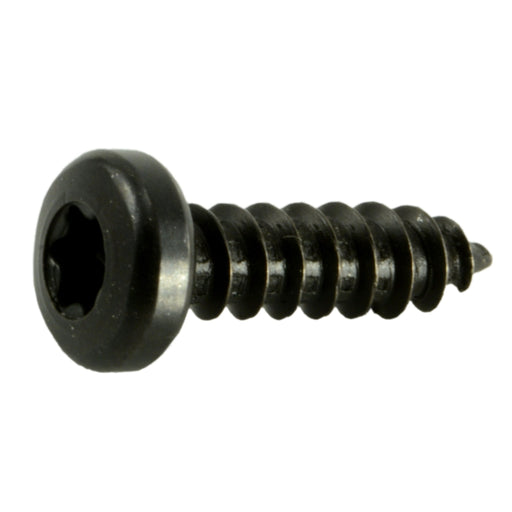 #6 x 1/2" Black Steel Star Drive Pan Head Sheet Metal Screws