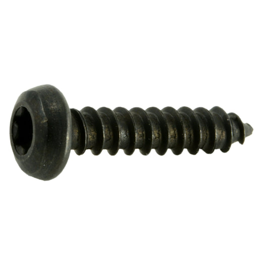 #6 x 5/8" Black Steel Star Drive Pan Head Sheet Metal Screws