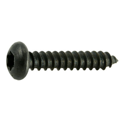 #6 x 3/4" Black Steel Star Drive Pan Head Sheet Metal Screws