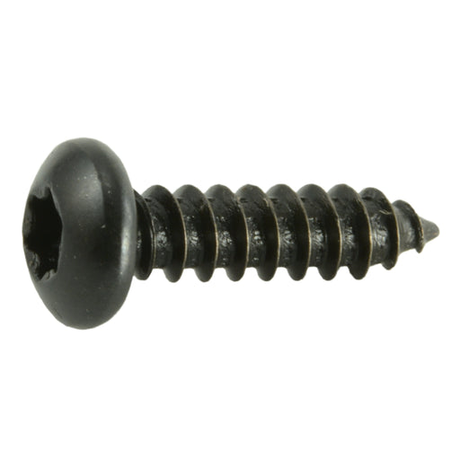 #8 x 5/8" Black Steel Star Drive Pan Head Sheet Metal Screws