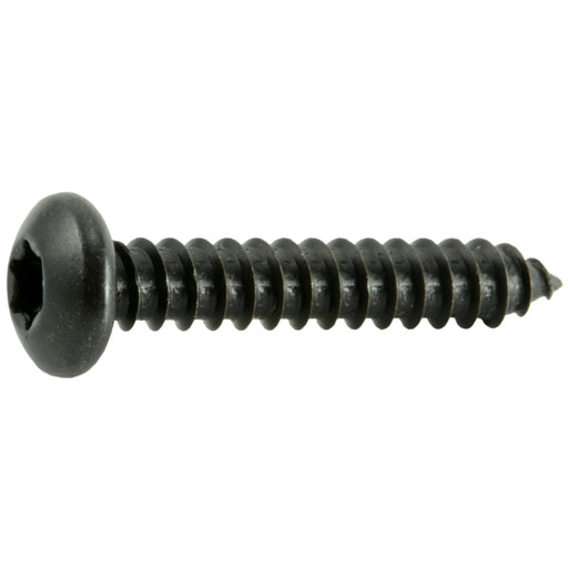 #12 x 1-1/4" Black Steel Star Drive Pan Head Sheet Metal Screws