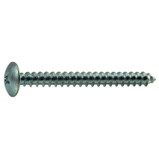 #10 x 2" Zinc Plated Steel Phillips Truss Head Sheet Metal Screws