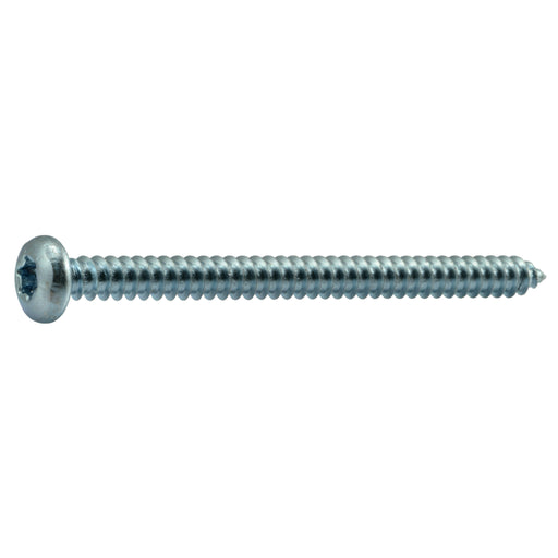 #10 x 2-1/2" Zinc Plated Steel Star Drive Pan Head Sheet Metal Screws