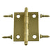 1-1/2" x 1-1/4" Solid Brass Butt Hinges