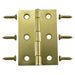 2-1/2 x 1-9/16" Bright Brass Plated Steel Butt Hinges