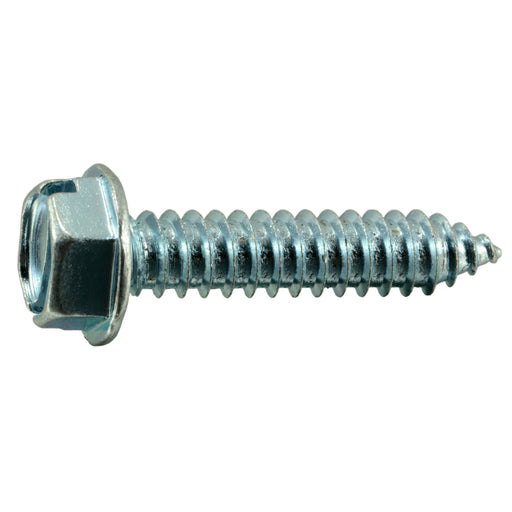 5/16" x 1-1/2" Zinc Plated Steel Slotted Hex Washer Head Sheet Metal Screws