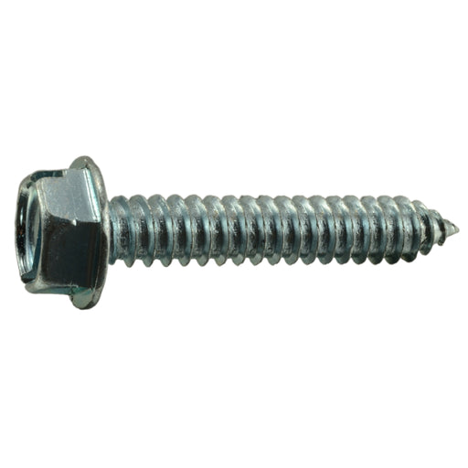 5/16" x 1-3/4" Zinc Plated Steel Slotted Hex Washer Head Sheet Metal Screws