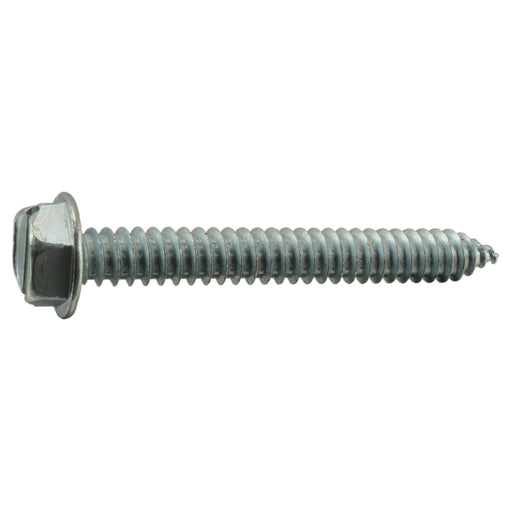 5/16" x 2-1/2" Zinc Plated Steel Slotted Hex Washer Head Sheet Metal Screws