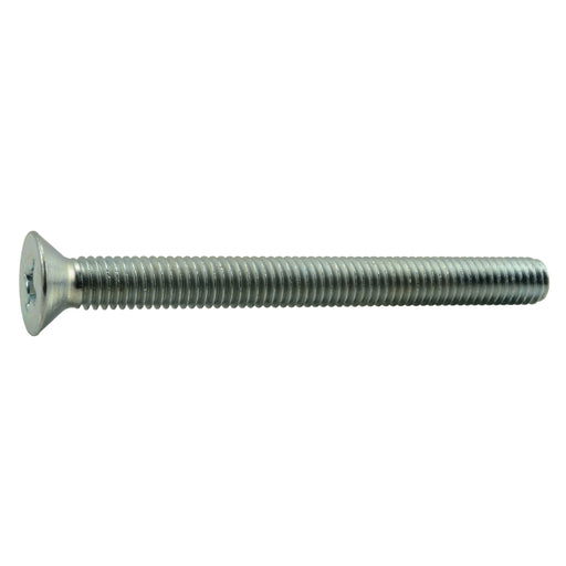 3/8"-16 x 4" Zinc Plated Steel Coarse Thread Phillips Flat Head Machine Screws