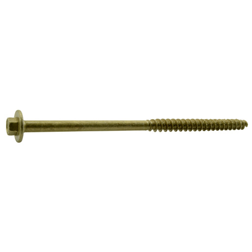 3/8" x 6" Tan XL1500 Hex Washer Head Saberdrive Construction Ledger Board Screws (6 pcs.)