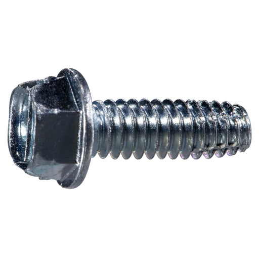 1/4"-20 x 3/4" Zinc Plated Steel Coarse Thread Hex Washer Head Type F Sheet Metal Screws