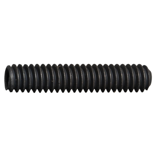 1/4"-20 x 1-1/4" Black Oxide Steel Coarse Thread Socket Set Screws