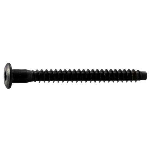 7mm x 70mm Black Steel Hex Connector Screws