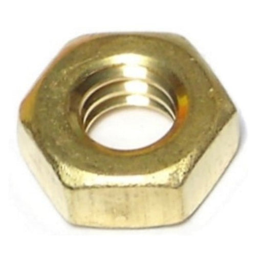 1/4"-20 Brass Coarse Thread Hex Nuts