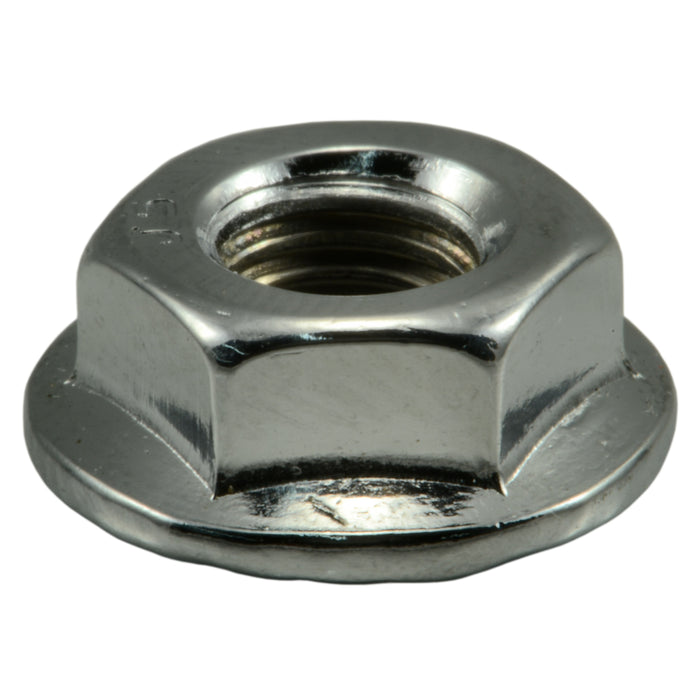 1/4"-28 Chrome Plated Steel Fine Thread Flange Nuts