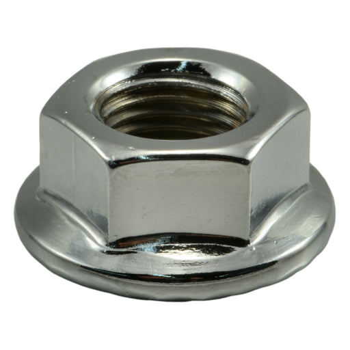 1/2"-20 Chrome Plated Steel Fine Thread Flange Nuts