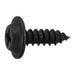 #8 x 1/2" Black Steel Phillips Flat Washer Head Sheet Metal Screws