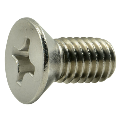 3/8"-16 x 3/4" 18-8 Stainless Steel Coarse Thread Phillips Flat Head Machine Screws