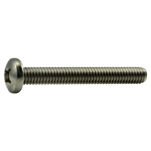 5/16"-18 x 2-1/2" 18-8 Stainless Steel Coarse Thread Phillips Pan Head Machine Screws