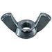 7/16"-20 Zinc Plated Steel Fine Thread Wing Nuts