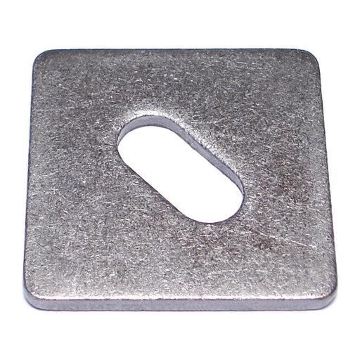 5/8" x 1-15/32" x 3" x 3" x 1/4" Plain Grade 2 Steel Earthquake Code Square Washers