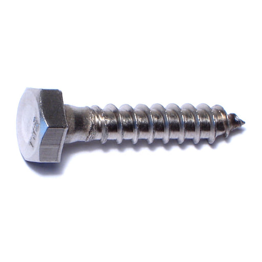 1/4" x 1-1/4" 18-8 Stainless Steel Hex Head Lag Screws