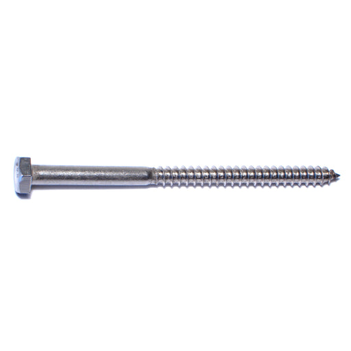 1/4" x 4" 18-8 Stainless Steel Hex Head Lag Screws