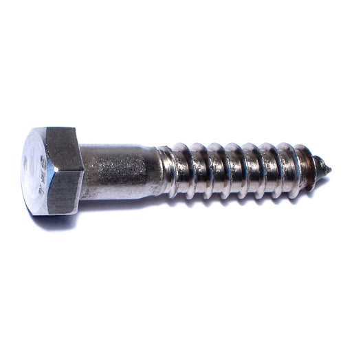 1/2" x 2-1/2" 18-8 Stainless Steel Hex Head Lag Screws