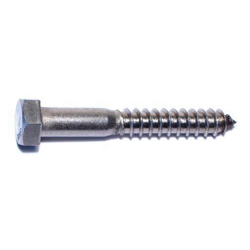 1/2" x 3-1/2" 18-8 Stainless Steel Hex Head Lag Screws