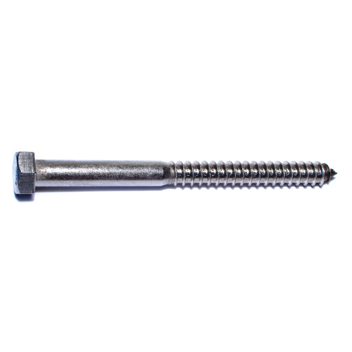 1/2" x 6" 18-8 Stainless Steel Hex Head Lag Screws