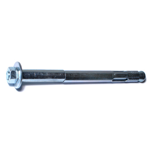 1/2" x 6" Zinc Plated Steel Hex Nut Sleeve Anchors