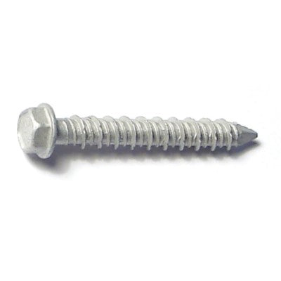 1/4" x 1-3/4" 410 Stainless Steel Coarse Thread Hex Washer Head Tapcon Masonry Screws