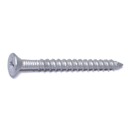 1/4" x 2-3/4" 410 Stainless Steel Coarse Thread Phillips Flat Head Tapcon Masonry Screws