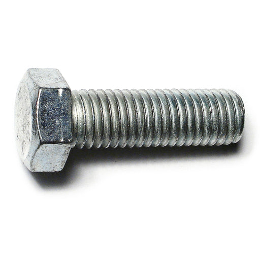 5/8"-11 x 2" Zinc Plated Steel Coarse Full Thread Hex Head Tap Bolts