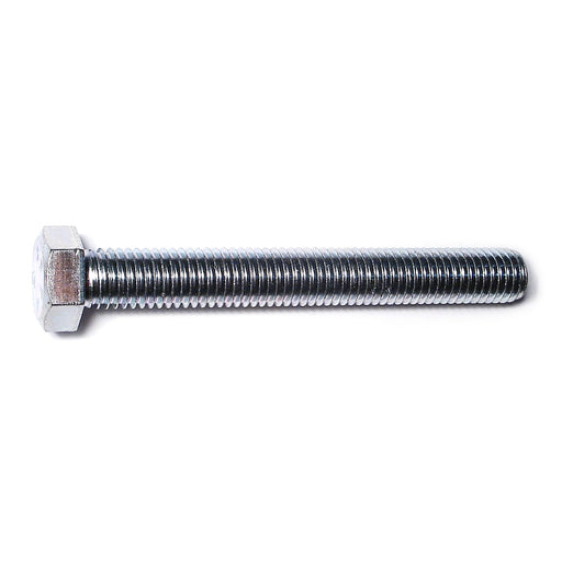 5/8"-11 x 5" Zinc Plated Steel Coarse Full Thread Hex Head Tap Bolts