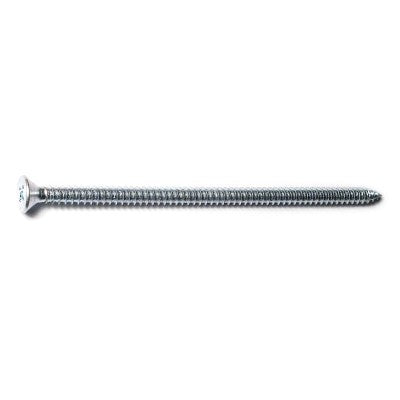 #10 x 4" Zinc Plated Steel Phillips Flat Head Sheet Metal Screws