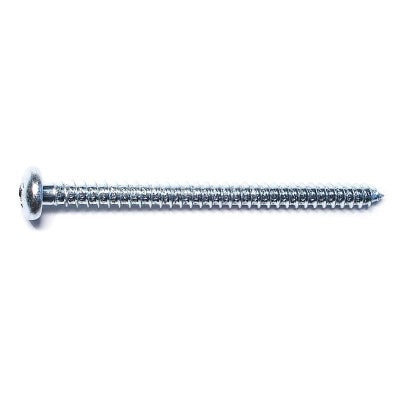 #14 x 3-1/2" Zinc Plated Steel Phillips Pan Head Sheet Metal Screws