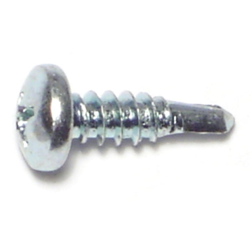 #10-16 x 5/8" Zinc Plated Steel Phillips Pan Head Self-Drilling Screws